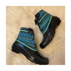 Sperry Syren Gulf Playa Duck Boots - New in Box - Size 8 - Navy